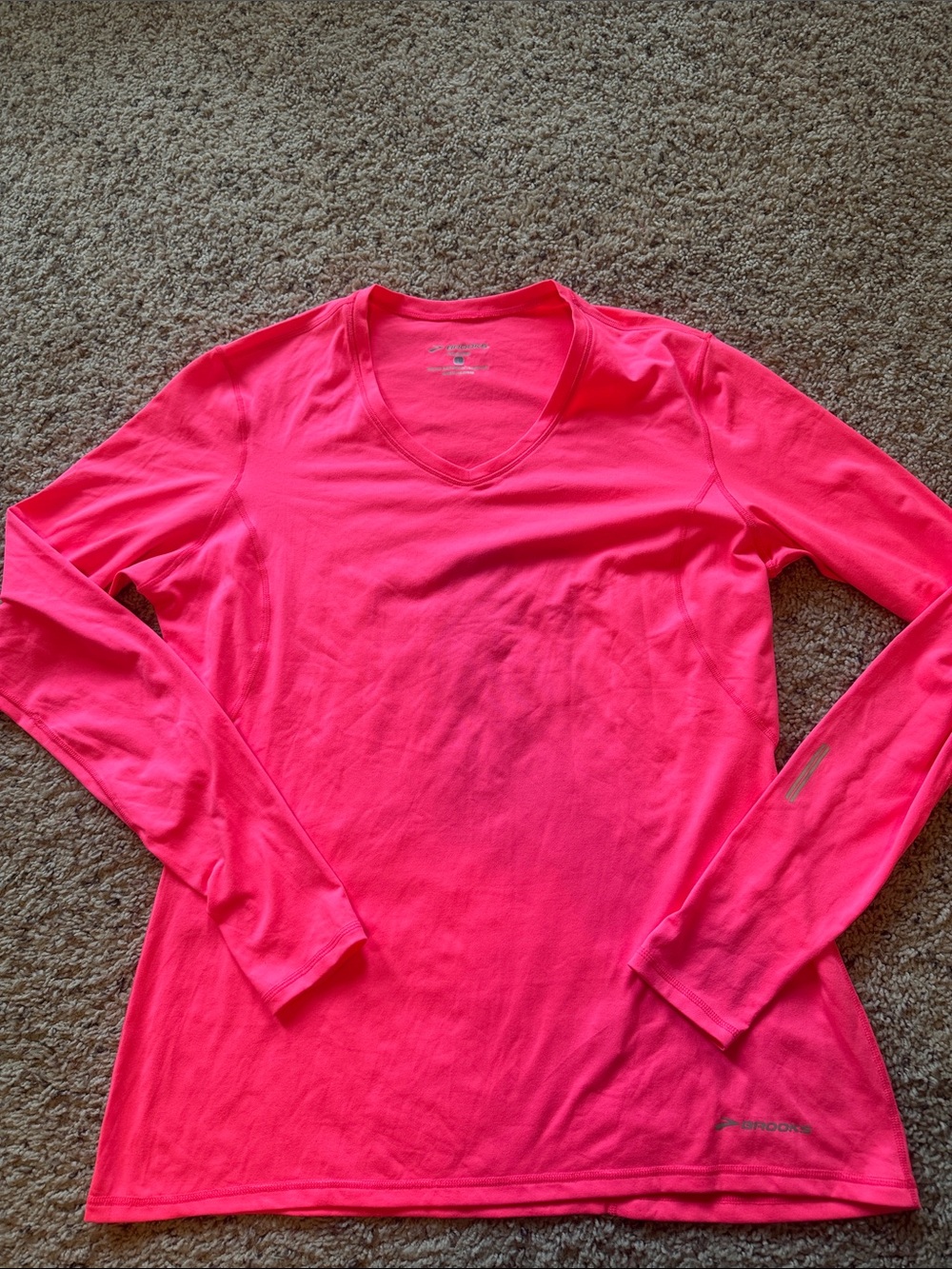 Brooks- Neon Pink Long Sleeve